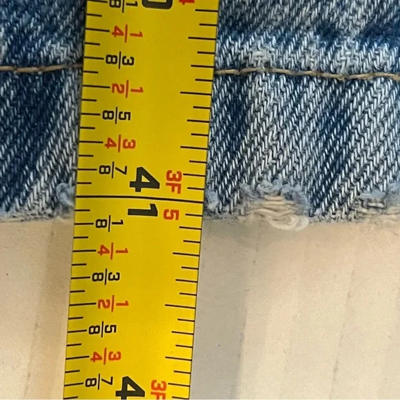 Zara Blue High Rise Cargo Jeans Size 4 - Picture 10 of 10